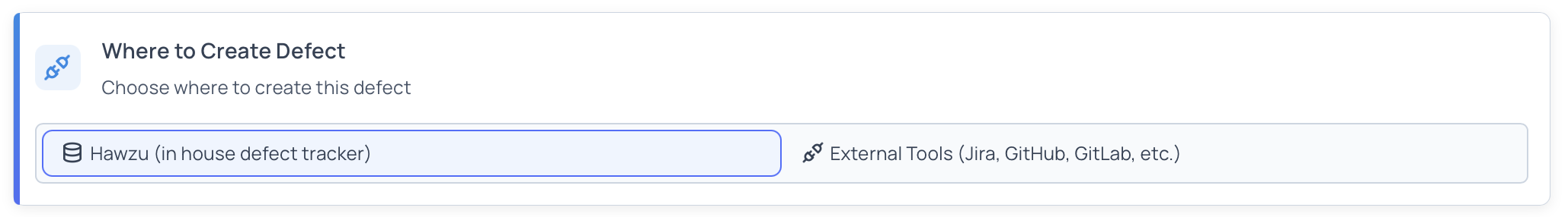 Where to Create Defect