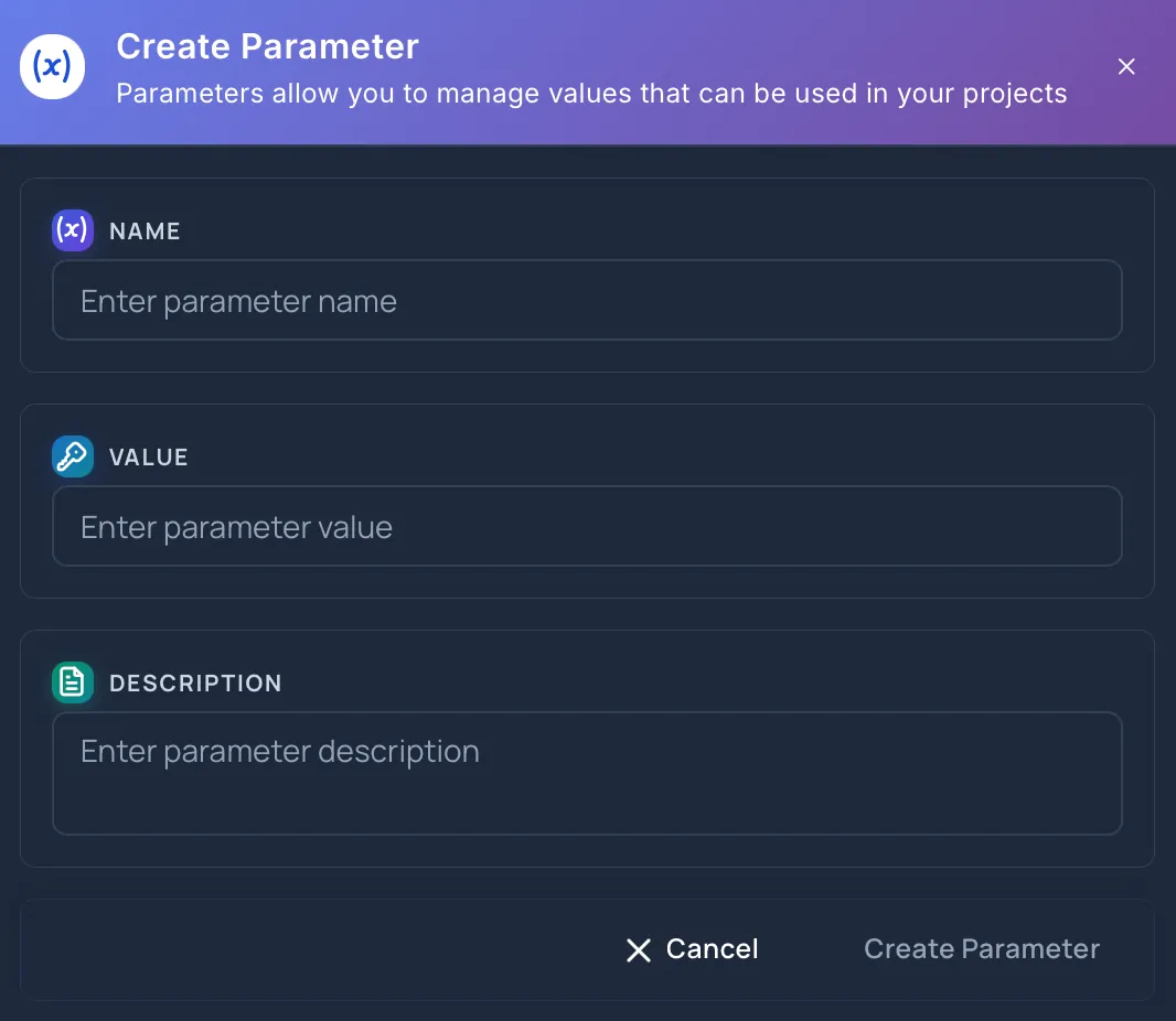 Create Parameter
