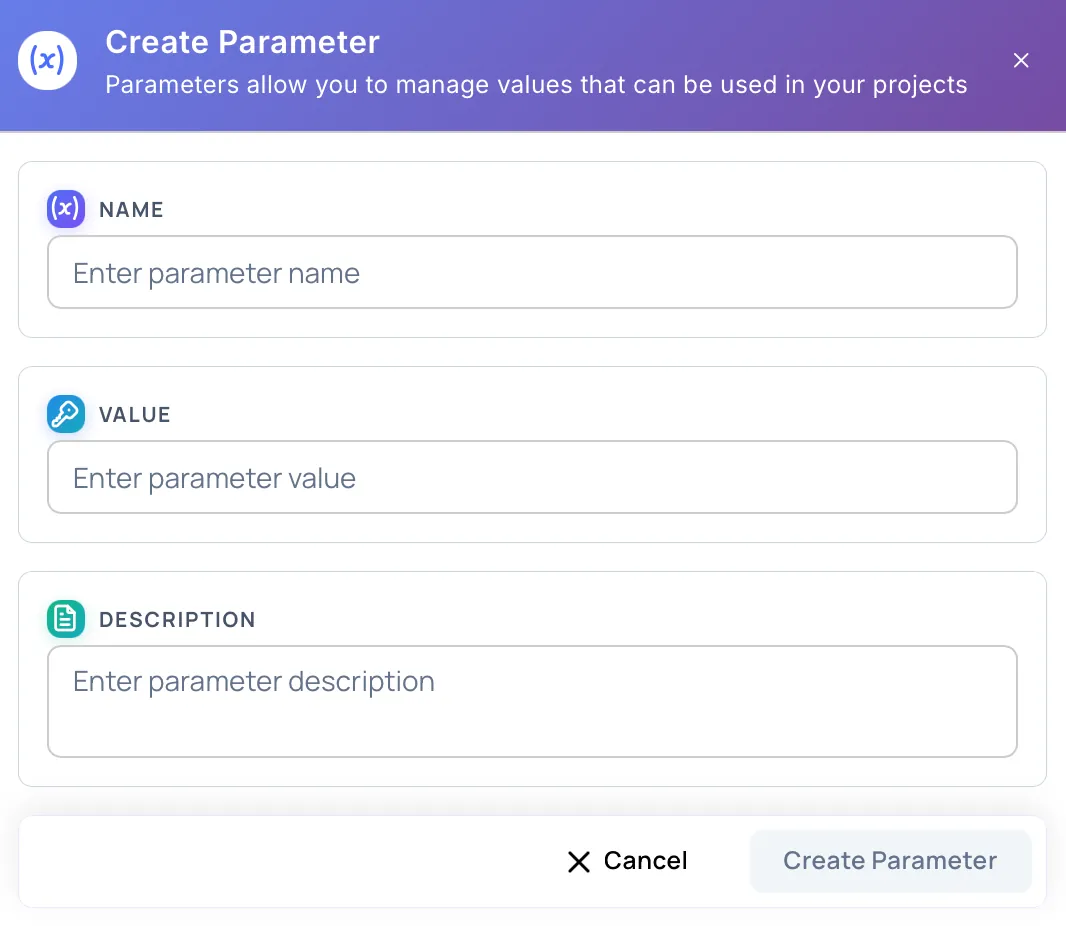 Create Parameter
