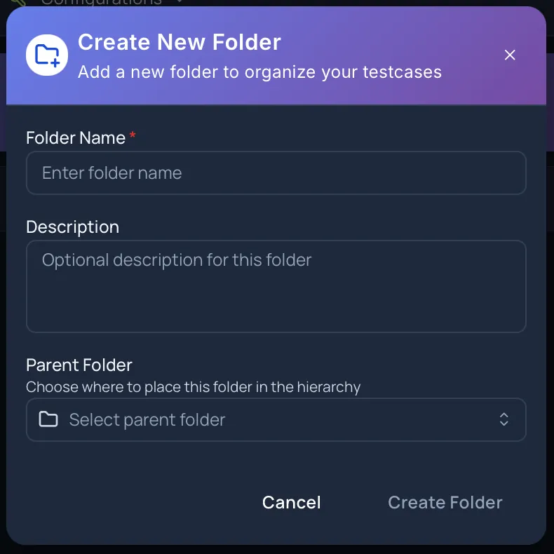 Create Folder Dialog