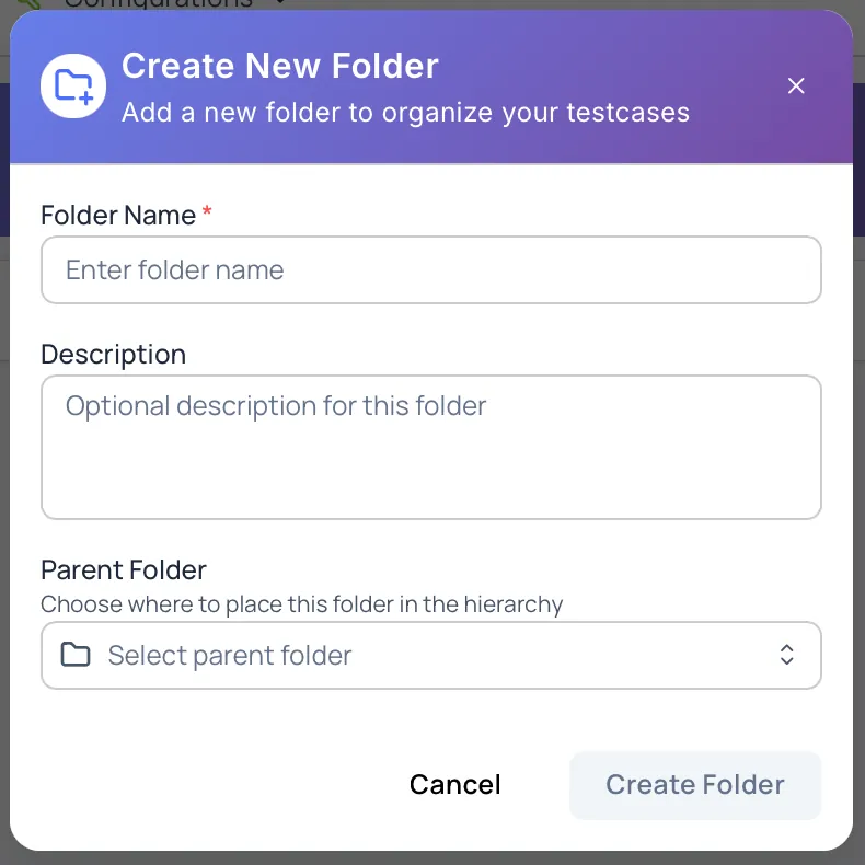 Create Folder Dialog