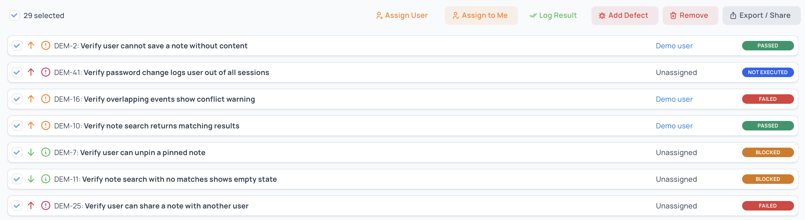Execution Overview Options